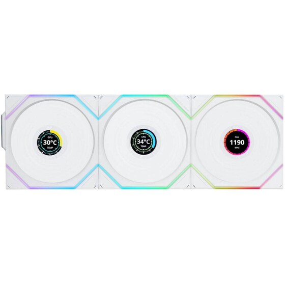 Σετ Ανεμιστήρων Lian Li Uni Fan Tl-lcd Wireless 120mm - Λευκό image 0