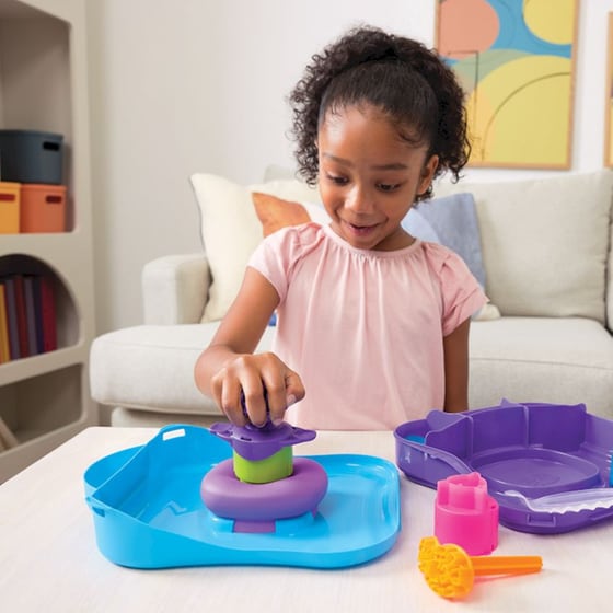 Spin Master Kinetic Sand Σετ Παιχνίδι Κατασκευών με Άμμο SquishΜotion (6069401) image 3