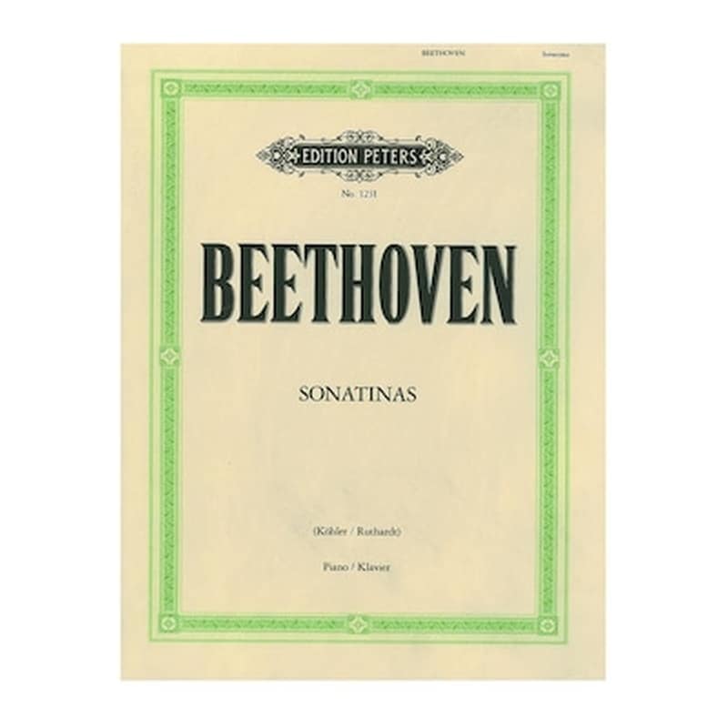 EDITION PETERS Βιβλίο Για Πιάνο Edition Peters Beethoven - Sonatinas