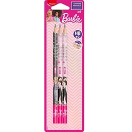 Μολύβια Maped με Γόμα ΗΒ Barbie (6 Τεμάχια)