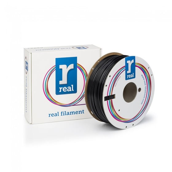 Real PETG 3D Printer Filament - Black - Spool Of 1kg - 2.85mm image 0