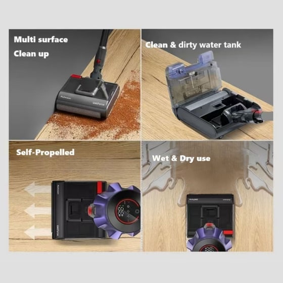 ROHNSON MAMBA M35 28.8 V 0.6 L Μπλε Aqua Σκούπα Stick image 7