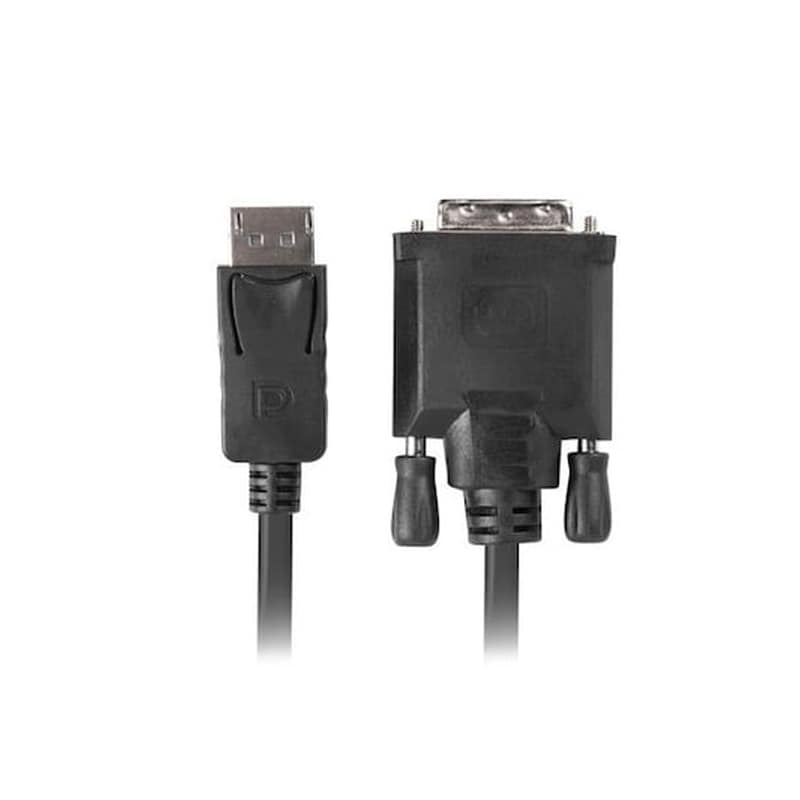 Καλώδιο Lanberg CA-DPDV-10CU-0018-BK DVI-D male σε DisplayPort male - 1.8m LANBERG