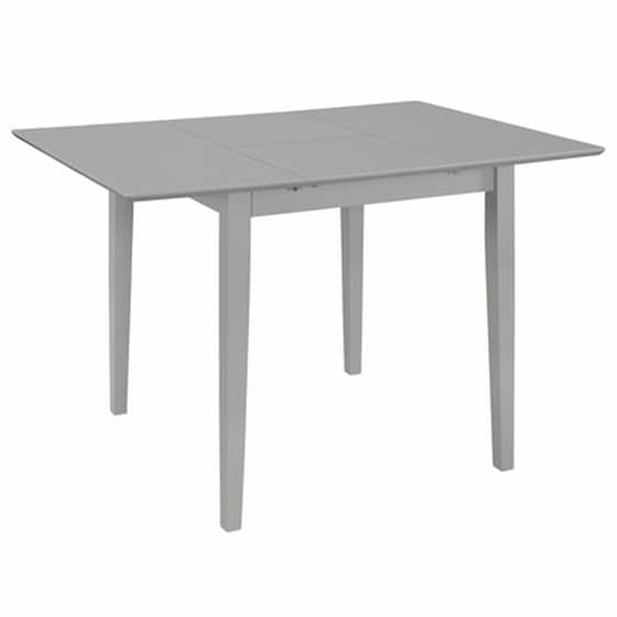 Τραπεζαρία Επεκτεινόμενη Vidaxl από Mdf  (80-120)x80x74 cm - Γκρι image 0