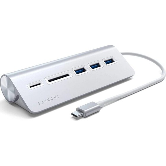 Satechi Type-C USB Hub και Card Read - Silver image 0