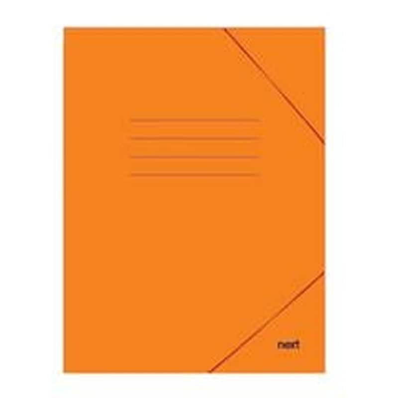Φάκελος Πρεσπάν Next με Λάστιχο Α4 Πλαστικοποιημένος Πορτοκαλί Υ35x25εκ.