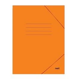 Φάκελος Πρεσπάν Next με Λάστιχο Α4 Πλαστικοποιημένος Πορτοκαλί Υ35x25εκ.