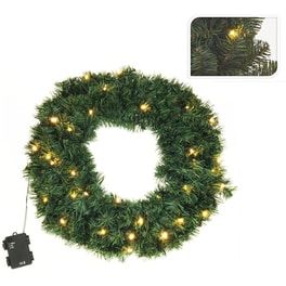 Χριστουγεννιάτικο Στεφάνι SpitiShop με LED Frosted