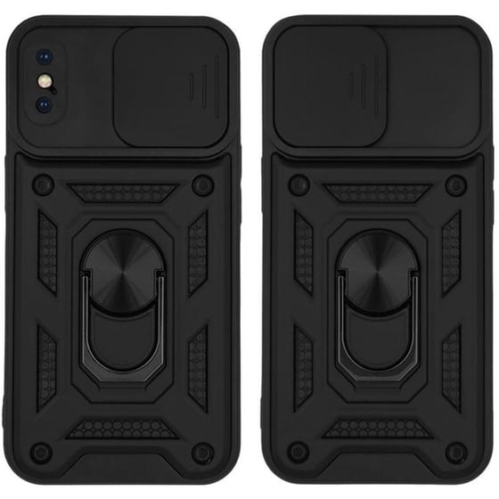 Θήκη Apple iPhone XS - Sonique Ring Armor Campro - Μαύρο image 0