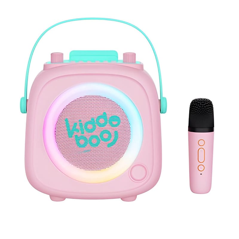 KIDDOBOO Party Speaker Kiddoboo Kidsvoice με Karaoke - Ροζ