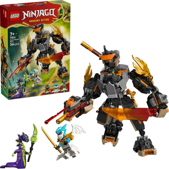 LEGO® Ninjago® Cole's Mission Mech & Dragon Zane (71854) image 1