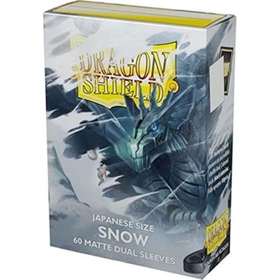 Dragon Shield Sleeves Japanese Small Size - Matte Dual Snow (60 Sleeves) image 0