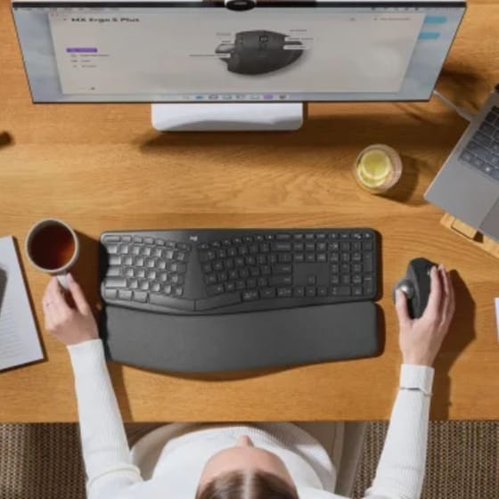 Logitech Ασύρματο Ποντίκι MX Ergo S Graphite image 6