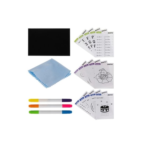 Παιδικός Φωτεινός Πίνακας Ζωγραφικής Magic Board Με 8 Εφέ Φωτισμού Σε Κόκκινο Χρώμα, 26x19x5 Cm image 4