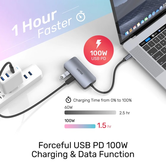 Docking Station Unitek uHUB P5 D1051A 5-Port USB 3.2 συμβατό με USB-C image 5