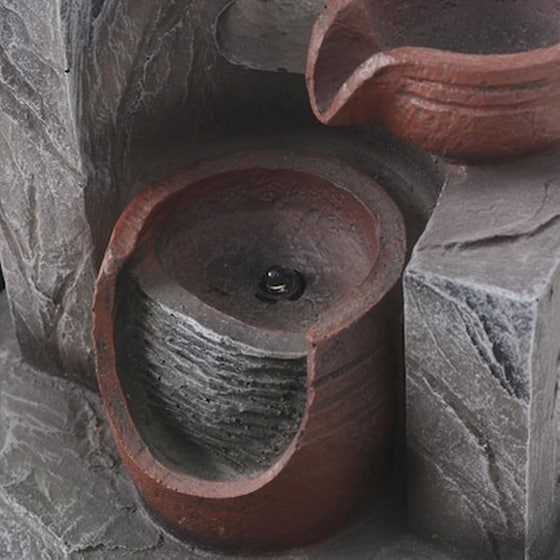 Vidaxl Σιντριβάνι Εσωτερικού Χώρου Με Φωτισμό Led Από Συνθετική Ρητίνη image 2