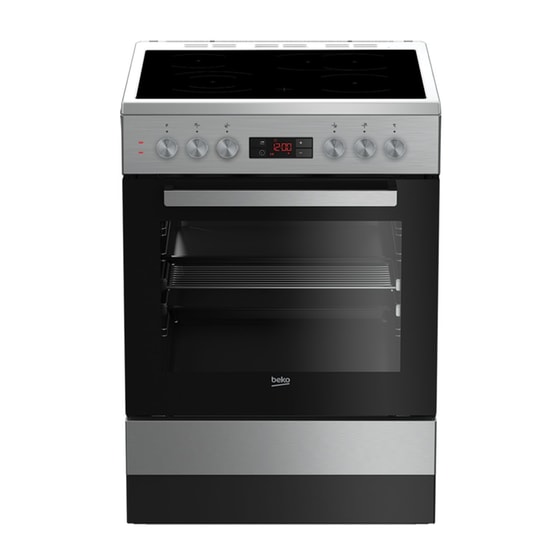 BEKO FSM 67320 DXT 72 Lt Inox Ηλεκτρική Κουζίνα image 0