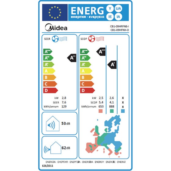 MIDEA Breezeless E CB1-09HRFN8-NX Κλιματιστικό Inverter 9.000 BTU A++/A+++ με Ιονιστή & WiFi image 8