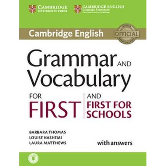 Grammar and Vocabulary for First and First for Schools Book with Answers and Audio image 0