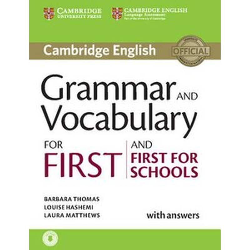 Grammar and Vocabulary for First and First for Schools Book with Answers and Audio