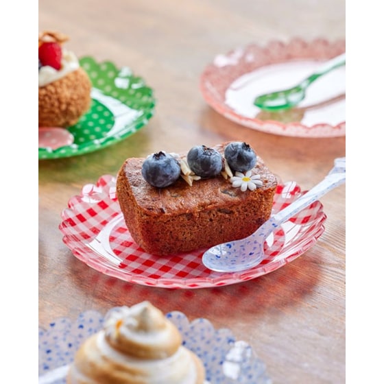 Πιάτο Ακρυλικό Rice 15 cm - Καρό Κόκκινο image 3