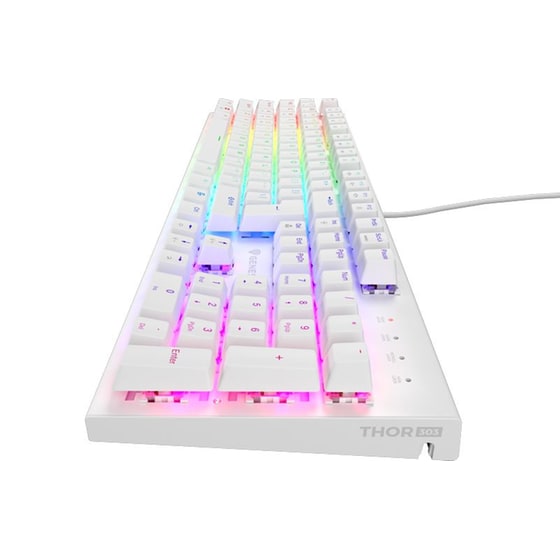 Genesis Thor 303 Gaming Μηχανικό Ενσύρματο USB Πληκτρολόγιο RGB Λευκό (US) image 3