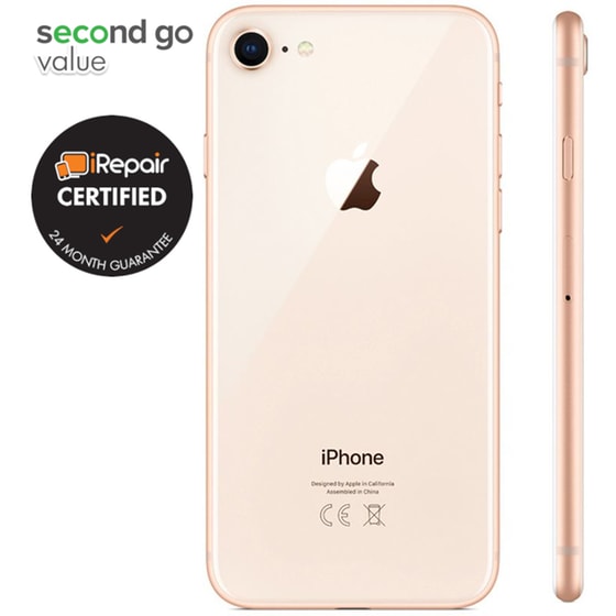 Μεταχειρισμένο Apple iPhone 8 64GB Gold second go value Certified by iRepair image 3