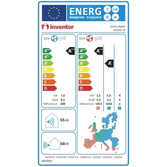 INVENTOR Leon LEUVI-24WFI/LEUVO-24 Κλιματιστικό Inverter 24.000 BTU A+++/A+++ με Ιονιστή & WiFi image 7