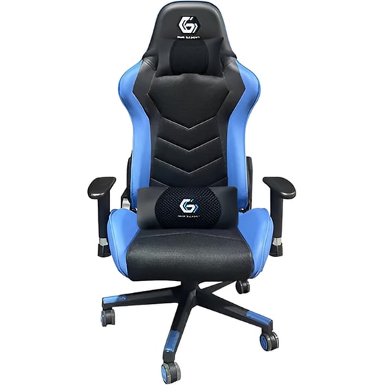 Καρέκλα Gaming Gembird GC-01 από PVC - Μαύρη/Μπλε image 1