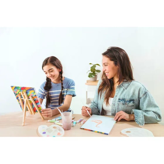 Ακρυλικά Χρώματα Ooly Παστέλ & 2 Πινέλα image 5