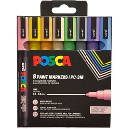 Μαρκαδόροι Ζωγραφικής Posca 3M Pastel (8 Τεμάχια)
