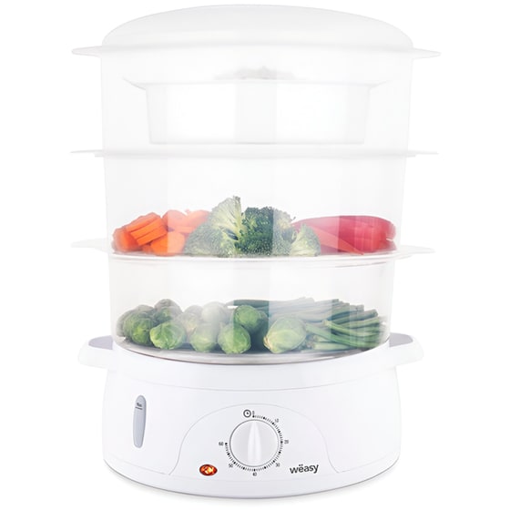 Ατμομάγειρας Wëasy VEGE8 800 W 9 L Λευκό image 0