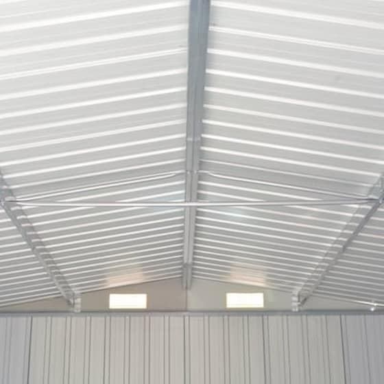 Vidaxl Αποθήκη Κήπου Γκρι 257 X 779 X 181 Εκ. Από Γαλβανισμένο Ατσάλι image 2