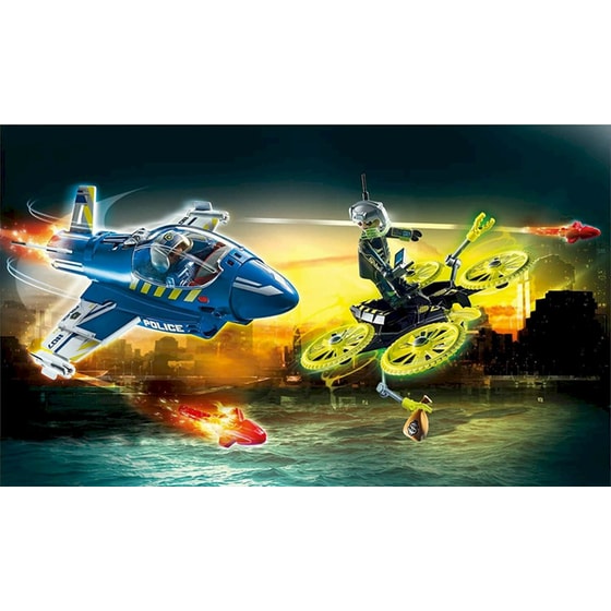 PLAYMOBIL® City Action Καταδίωξη Drone Από Αστυνομικό Τζετ (70780) image 6
