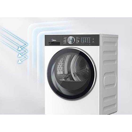 MIDEA MD210H100BW/W  10kg με Αντλία Θερμότητας Λευκό με WiFi Στεγνωτήριο Ρούχων image 3