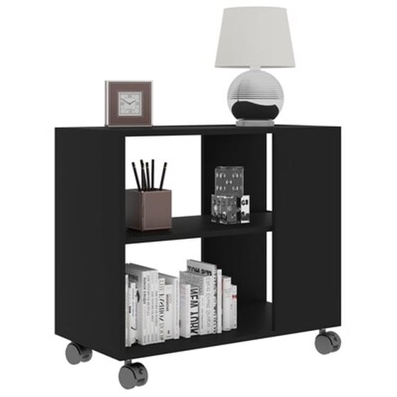Τραπεζάκι Σαλονιού VidaXL από Μοριοσανίδα 70x35x55cm - Μαύρο image 3