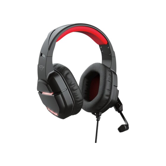 Trust GXT 448 Nixxo Gaming Ενσύρματα Ακουστικά 3.5mm με LED Φωτισμό Μαύρα/Κόκκινα image 0