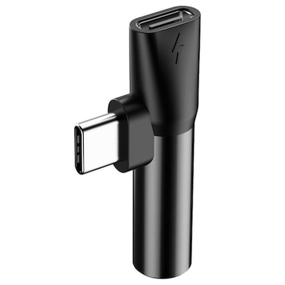 Baseus Adapter L41 Usb-c Male - 3.5mm Female / Usb-c Female - Huawei - Μαύρο - Type C image 1