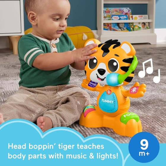 Παιχνιδολαμπάδα Fisher Price Μαθαίνει Και Αναπτύσσει: Link Squad - Τίγρης, Ο Τραγουδιστούλης (HYL08) image 3