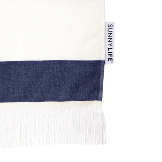 Πετσέτα Θαλάσσης SunnyLife Dolce Classic 175x90cm - Λευκό/Μπλε image 2
