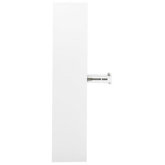 Ντουλάπα Γραφείου Vidaxl Ατσάλινη 90x40x180cm - Λευκή image 3