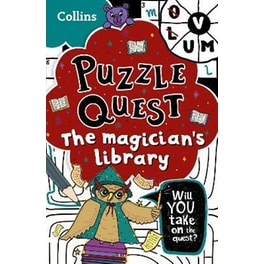 The Magician's Library : Solve More Than 100 Puzzles in This Adventure Story for Kids Aged 7+
