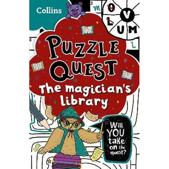The Magician's Library : Solve More Than 100 Puzzles in This Adventure Story for Kids Aged 7+ image 0