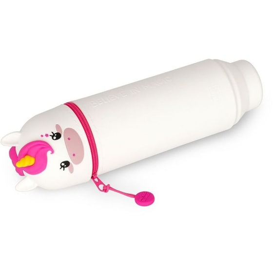 Κασετίνα Βαρελάκι Legami Σιλικόνης 2 in 1 Kawaii Unicorn image 3