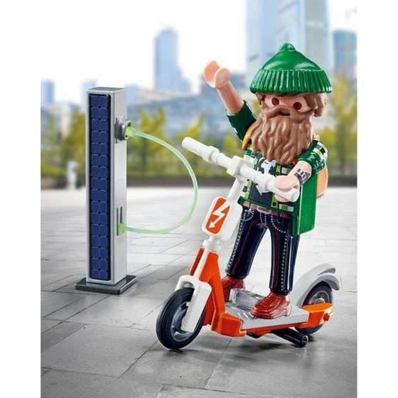 PLAYMOBIL® Special Plus Χίπστερ με Ηλεκτρικό Σκούτερ (70873) image 3