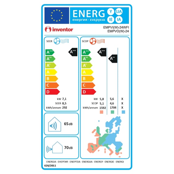 INVENTOR Emperor EMPVI(W)-24WFI/ EMPVO(W)-24 24.000 BTU  A+++/A+++  με Ιονιστή & Wi-Fi Κλιματιστικό Inverter image 11