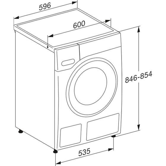 MIELE WWB360 WCS Pwash 8 kg 1.400 Στροφές Λευκό με Wi-Fi Πλυντήριο Ρούχων image 7