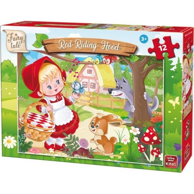 Παιδικό Παζλ King Puzzle Fairy Tale Red Riding Hood (12 Κομμάτια)