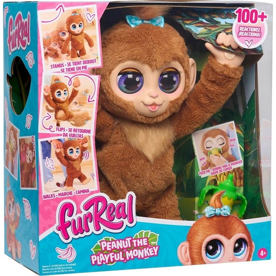 Λούτρινο Διαδραστικό FurReal Peanut the Playful Monkey Η Μαϊμουδίτσα με Κίνηση & Ήχο 38cm image 1