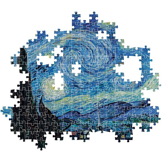 Παζλ Clementoni Museum Collection Van Gogh: Έναστρη Νύχτα - Compact Box (1000 Κομμάτια) image 2